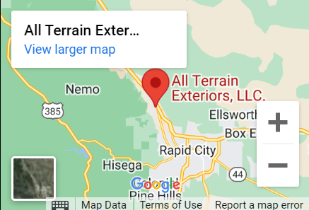 A map of all terrain exteriors, llc.